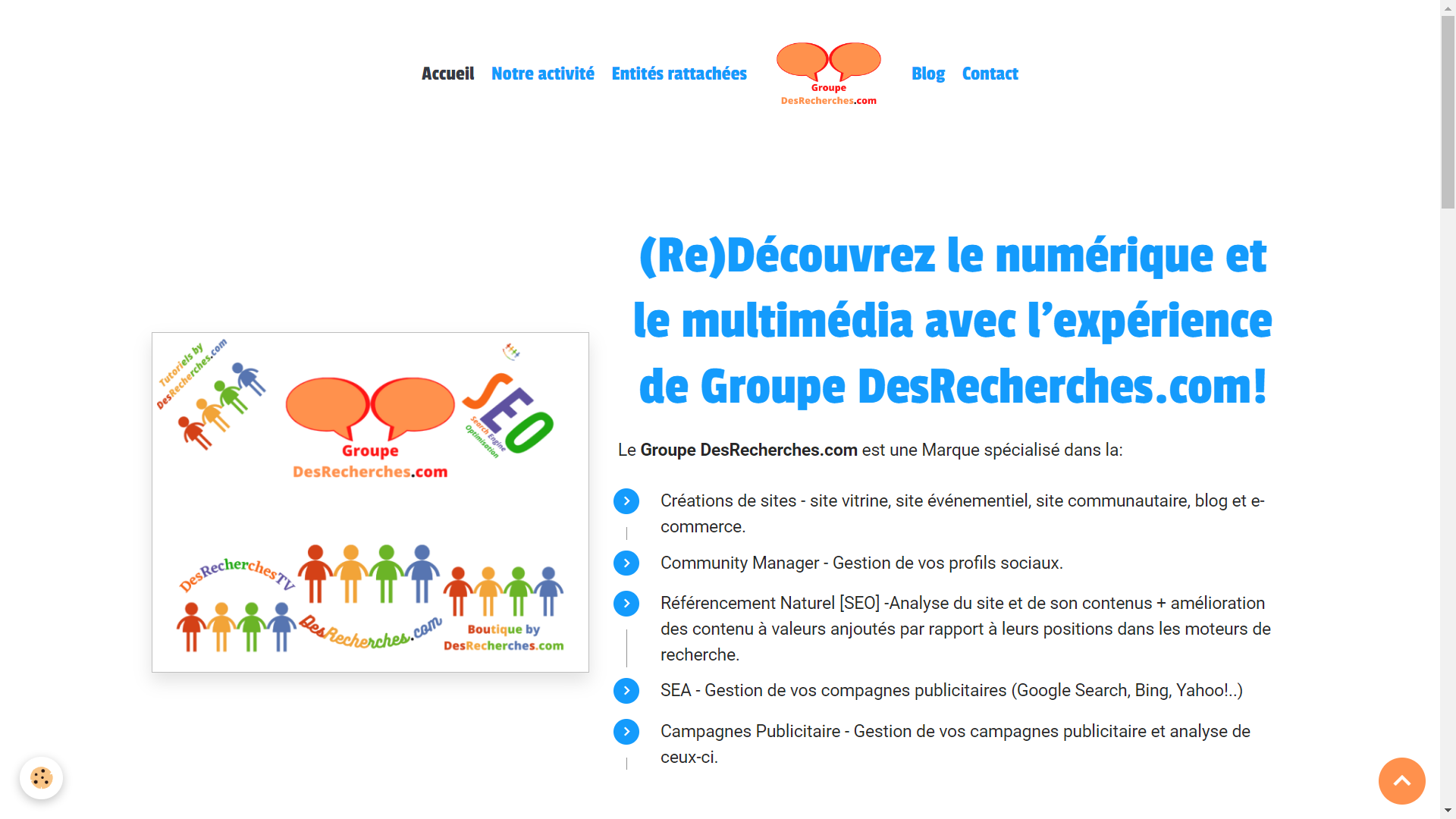 CréaSite, CM, SEO/SEA et campagnes pub - Groupe-DesRecherches.com